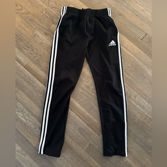 Adidas Kids Black Track Pants size 14/16 - Picture 2 of 5